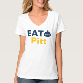 Camiseta feminina WV Vneck Eat It Pitt