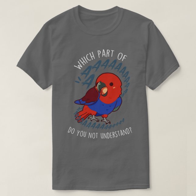 Camiseta Feminino Eclectus Parrot Aaaa (Frente do Design)