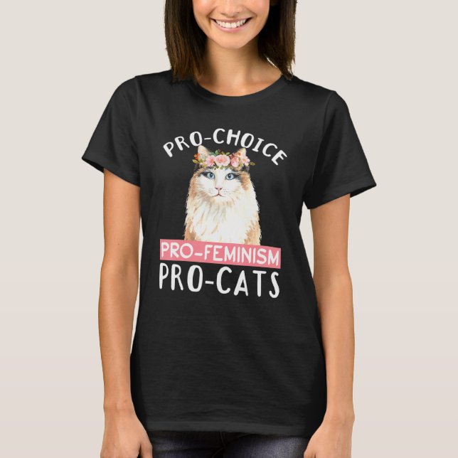 Camiseta Feminismo de Gato Pró (Frente)
