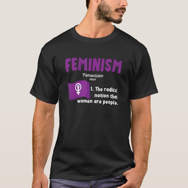 Camiseta Feminismo Definição Feminista Empoderada Mulheres (Frente)