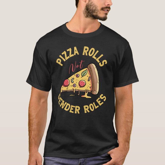 Camiseta Feminismo Direitos Humanos e Pizza Rols não gênero (Frente)