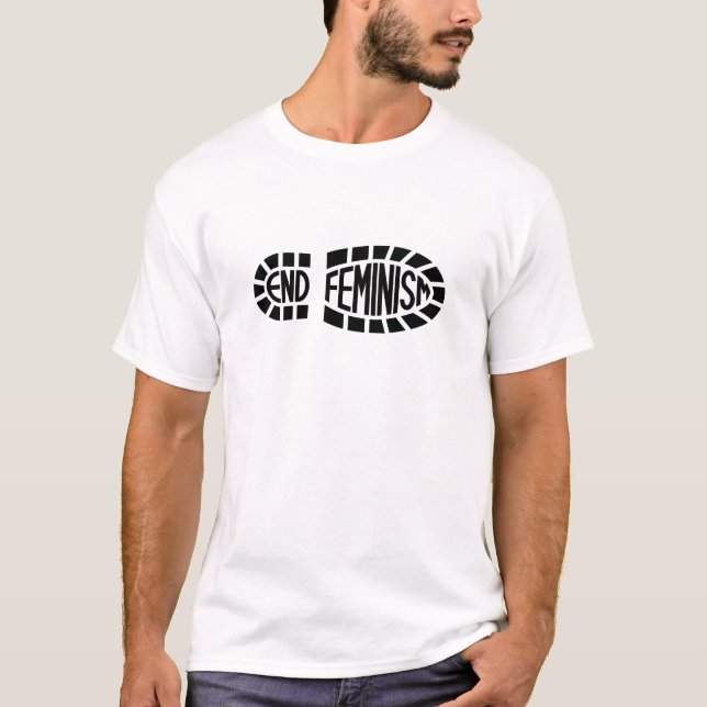 Camiseta Feminismo do fim (logotipo escuro) (Frente)
