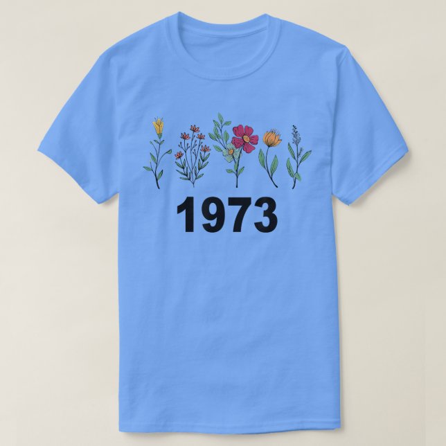 Camiseta Feminismo E Fe De 1973 Por Escolha Pró De Flores F (Frente do Design)