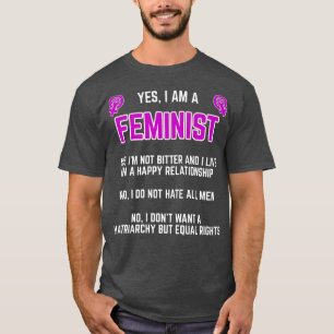 Camiseta Feminismo: Igualdade de Gênero Mulheres Direitos F