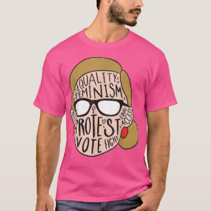 Camiseta Feminismo Igualdade Protesto Direitos de Voto Co. 