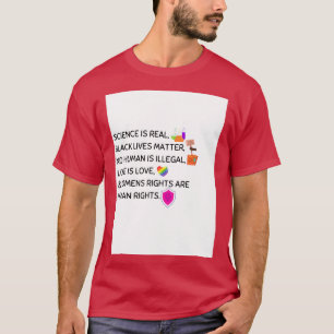 Camiseta Feminismo LGBT da Ciência da Arte Progressiva