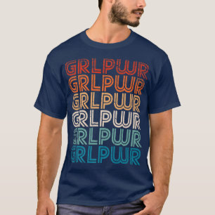 Camiseta Feminismo no Poder das Meninas Slogan Retro Femini