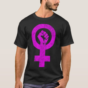 Camiseta Feminismo Símbolo dos Direitos das Mulheres Sexo d