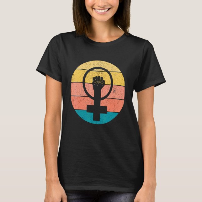 Camiseta Feminismo - Símbolo Feminina para Igualdade (Frente)