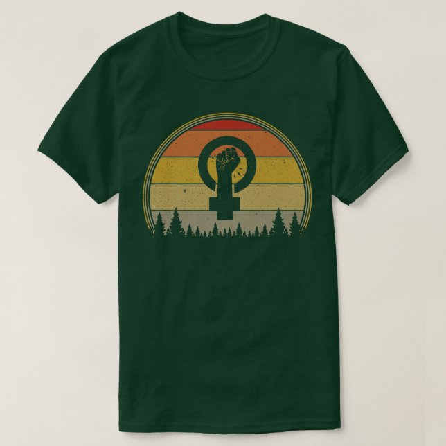 Camiseta Feminismo Símbolo Feminista Igualdade Empoderament (Frente do Design)