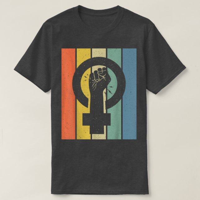 Camiseta Feminismo Símbolo Feminista Igualdade Empoderament (Frente do Design)