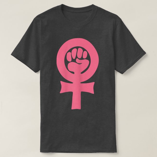 Camiseta Feminismo Vênus Símbolo de Punho Encerrado Direito (Frente do Design)