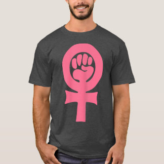 Camiseta Feminismo Vênus Símbolo de Punho Encerrado Direito