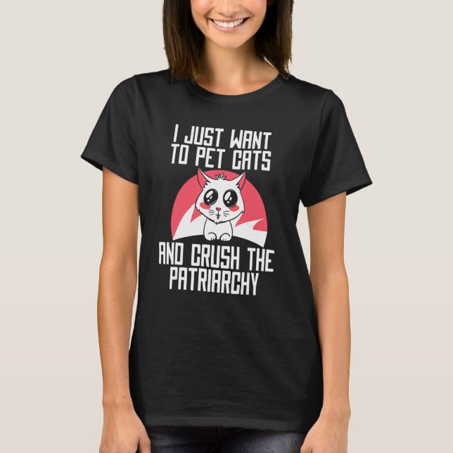 Camiseta Feminist Equality Women s Rights  Feminism Cat (Frente)