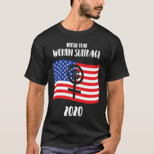 Camiseta Feminista 2020 100 Anos Mulheres Sufrágio 19ª Emen