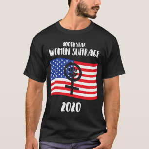 Camiseta Feminista 2020 100 Anos Mulheres Sufrágio 19ª Emen
