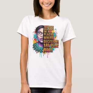 Camiseta Feminista Cita Tee com Empoderamento Artístico