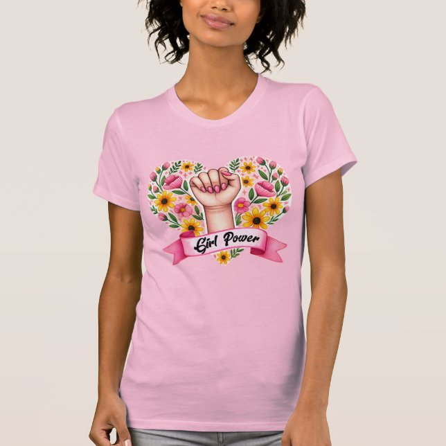 Camiseta Feminista do Poder Menina (Frente)