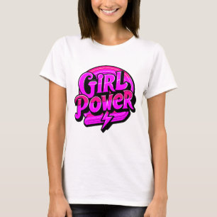 Camiseta Feminista do "Poder Menina"