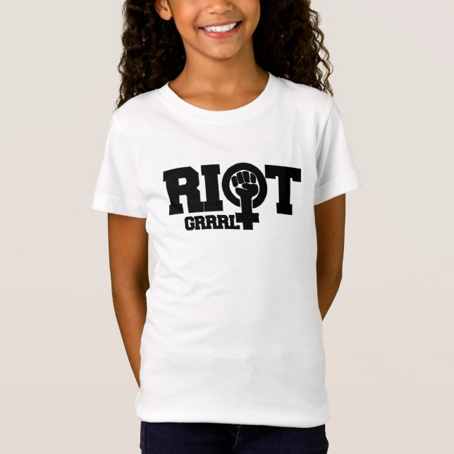 Camiseta feminista do RIOT GRRRL (Frente)