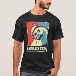 Camiseta Feminista dos Direitos Reprodutivos do Galo Galinh