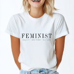 Camiseta Feminista | Igualdade moderna Moça Autoamor pelo p<br><div class="desc">Um design de arte personalista feminista com um slogan personalizado (igualdade - poder feminino - amor próprio) numa tipografia moderna clássica, num estilo minimalista. Celebre o empoderamento feminino em todos os lugares com esta design de destaque! O presente perfeito para uma amiga ou figura feminina! #feminista #feminismo #egoísmo #igualdade #gênero...</div>