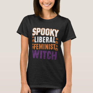 Camiseta Feminista Liberal De Bruxas Halloween Feminista Pa