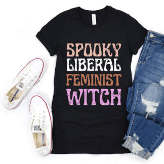 Camiseta Feminista Liberal Esposa Engraçada Policial
