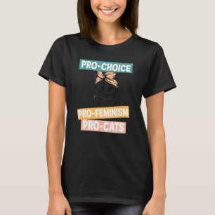 Camiseta Feminista Mãe de Gato Pró Escolha Direitos Reprodu