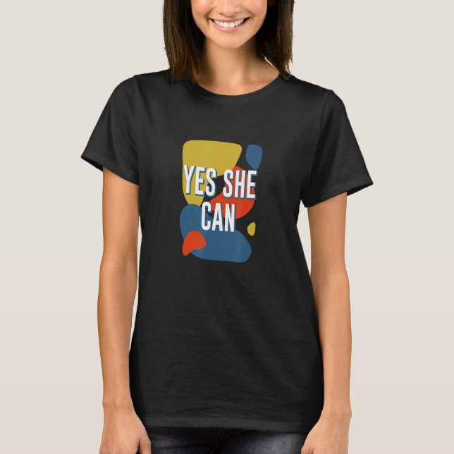 Camiseta Feminista Motivational Cotação dos Direitos da Mul (Frente)