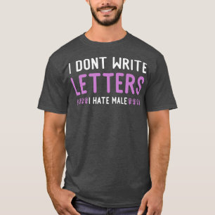 Camiseta Feminista Ódio Homem Forte Menciona Feminismo1654