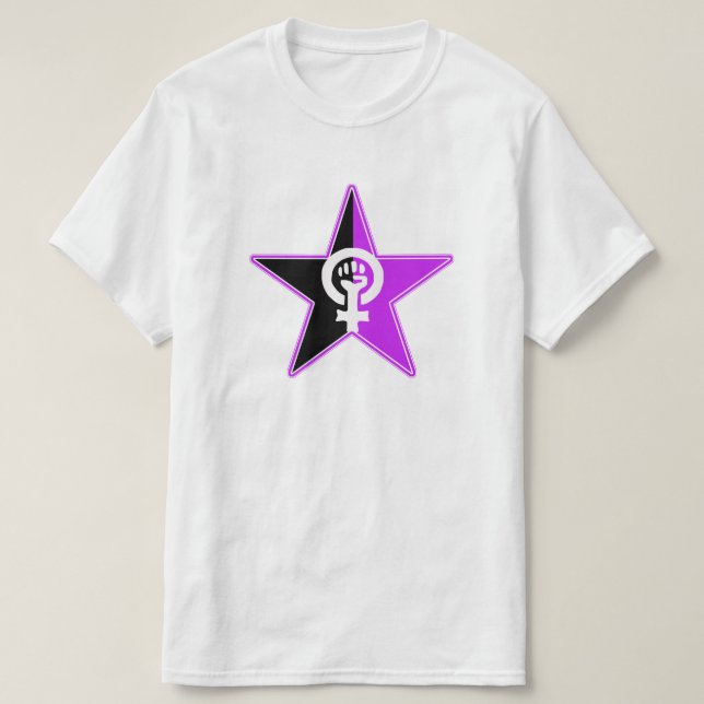 Camiseta feminista revolucionária Anarcha-feminista (Frente do Design)