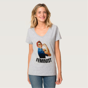 Camiseta FEMINISTA, Rosie, as T-shirts do ribeiro