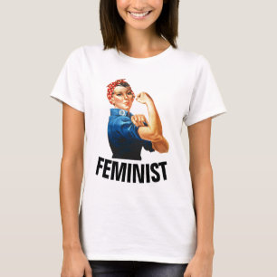 Camiseta FEMINISTA, Rosie, as T-shirts do ribeiro