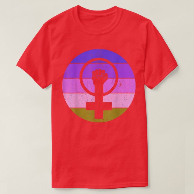 Camiseta Feminista - Símbolo Feminina para Igualdade Femini (Frente do Design)
