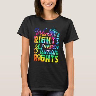 Camiseta Feminista Tie Dye Direitos da Mulher são Direitos
