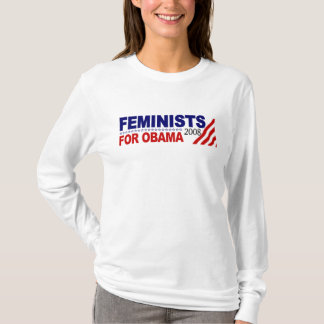 Camiseta Feministas para Obama 2008