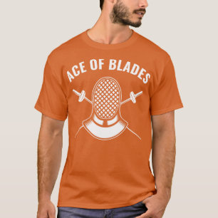 Camiseta Fencer Engraçado Esgrima Ás de Lâminas