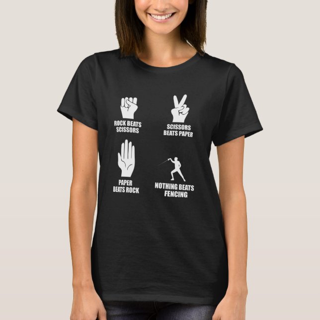 Camiseta Fencer Fencing For Fencing Equipment (Frente)