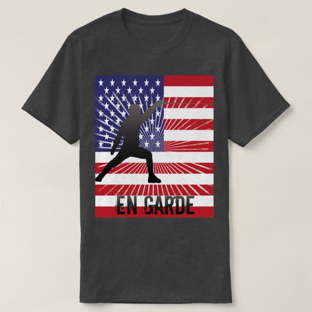 Camiseta Fencing En Garde (2) (Frente do Design)