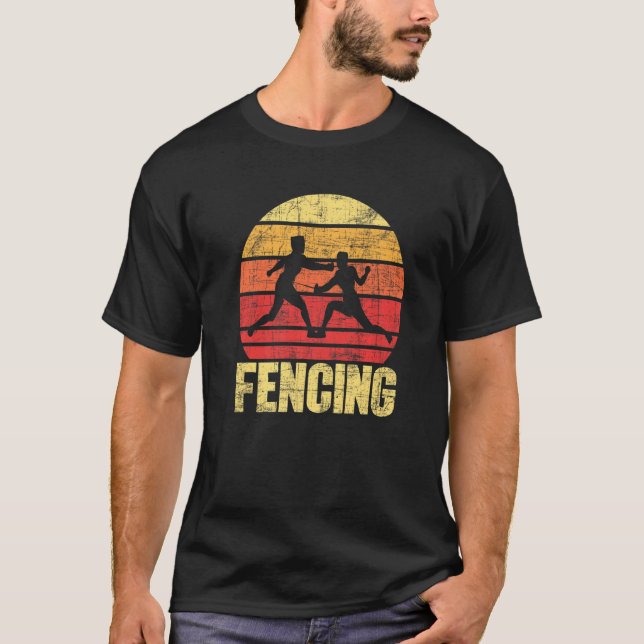 Camiseta Fencing Fencer Swordsman Dueler Sabre Epee Rapier (Frente)