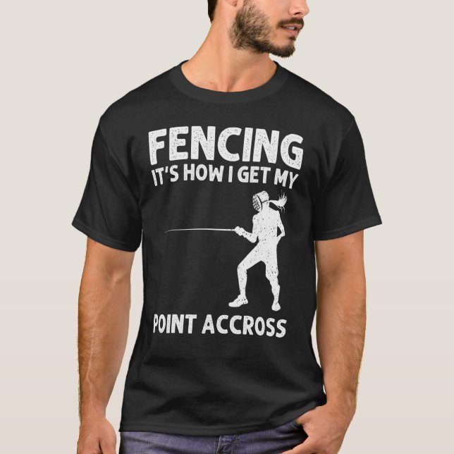 Camiseta Fencing For Men Women Fencer Sword Sports (Frente)