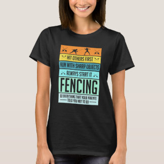 Camiseta Fencing Sport Pun For Men Women Kids