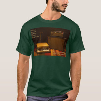Camiseta Fender Rhodes Bass e Amp com aspas