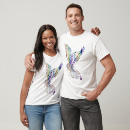 Camiseta Fênix arco-íris um