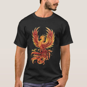 Camiseta Fênix Ascendente Ave Mítica Ave de Fantasia