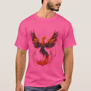 Camiseta Fênix Ascensão Renascida Pássaro Mítico Fênix Reju