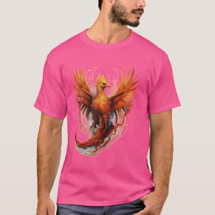 Camiseta Fênix Ave de Fogo Arte Fênix Ressurgindo