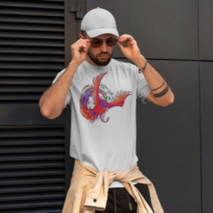 Camiseta Fênix Colorida