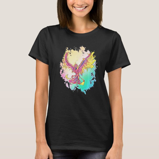 Camiseta Fênix Da Fênix Do Pássaro De Fogo Cinza Phoenix (Frente)